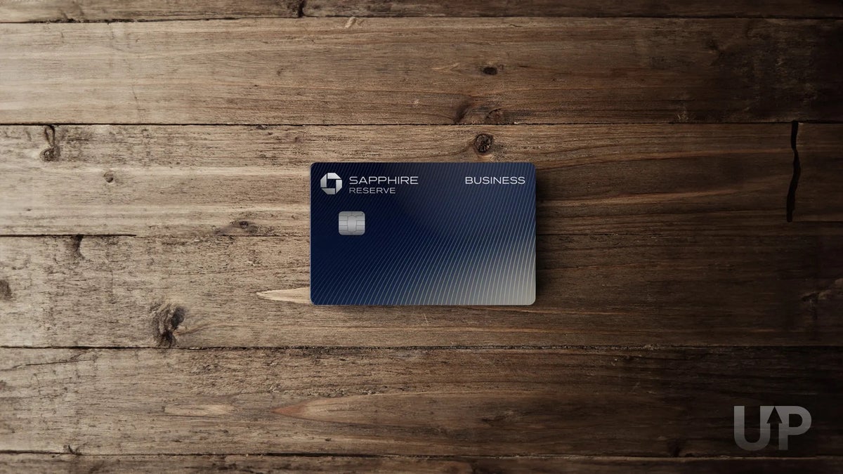Chase Sapphire Reserve Business Card Wood Background Upgraded Points LLC