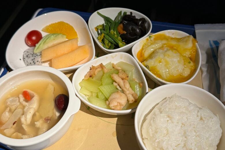 China Eastern Airlines Economy Meal
