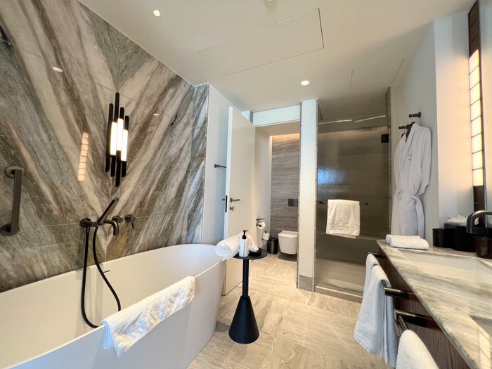 Conrad Athens guest bathroom