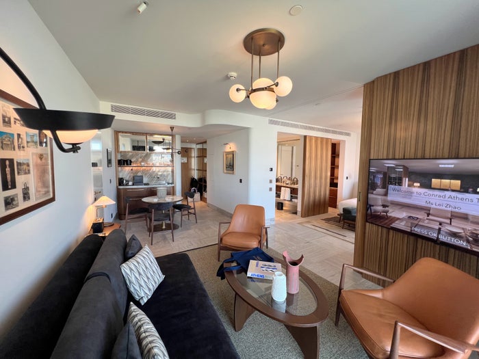 Conrad Athens king deluxe suite with balcony