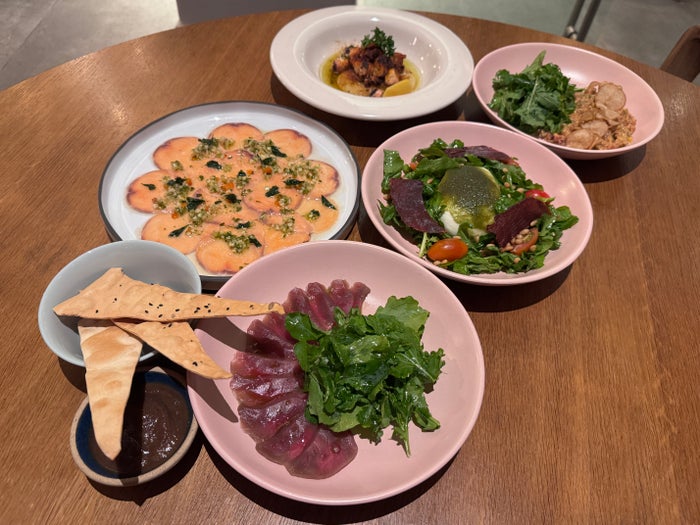 Conrad Tulum Maratea dinner appetizers