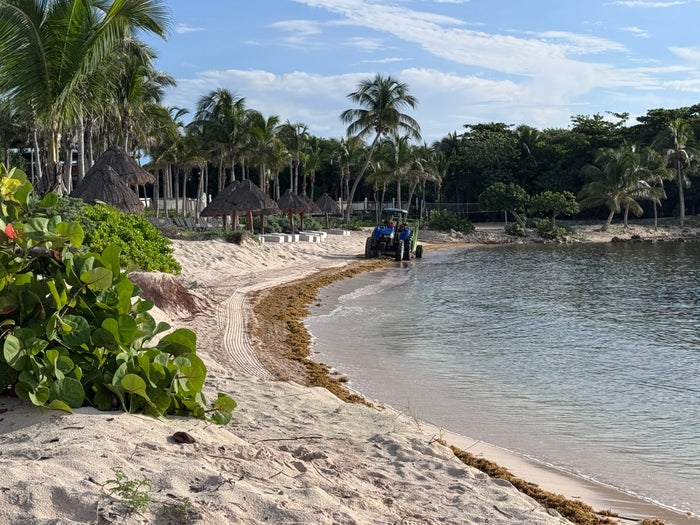 Conrad Tulum beach tractor