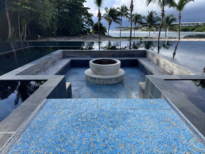Conrad Tulum pool sunken seating