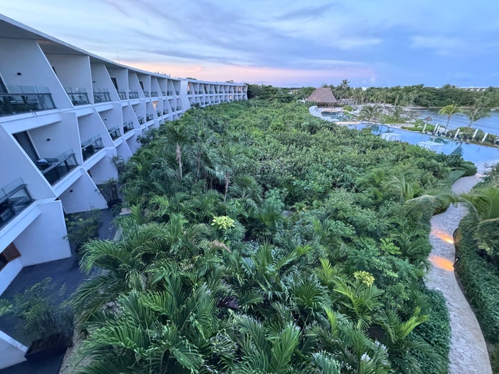 Conrad Tulum view across jungle