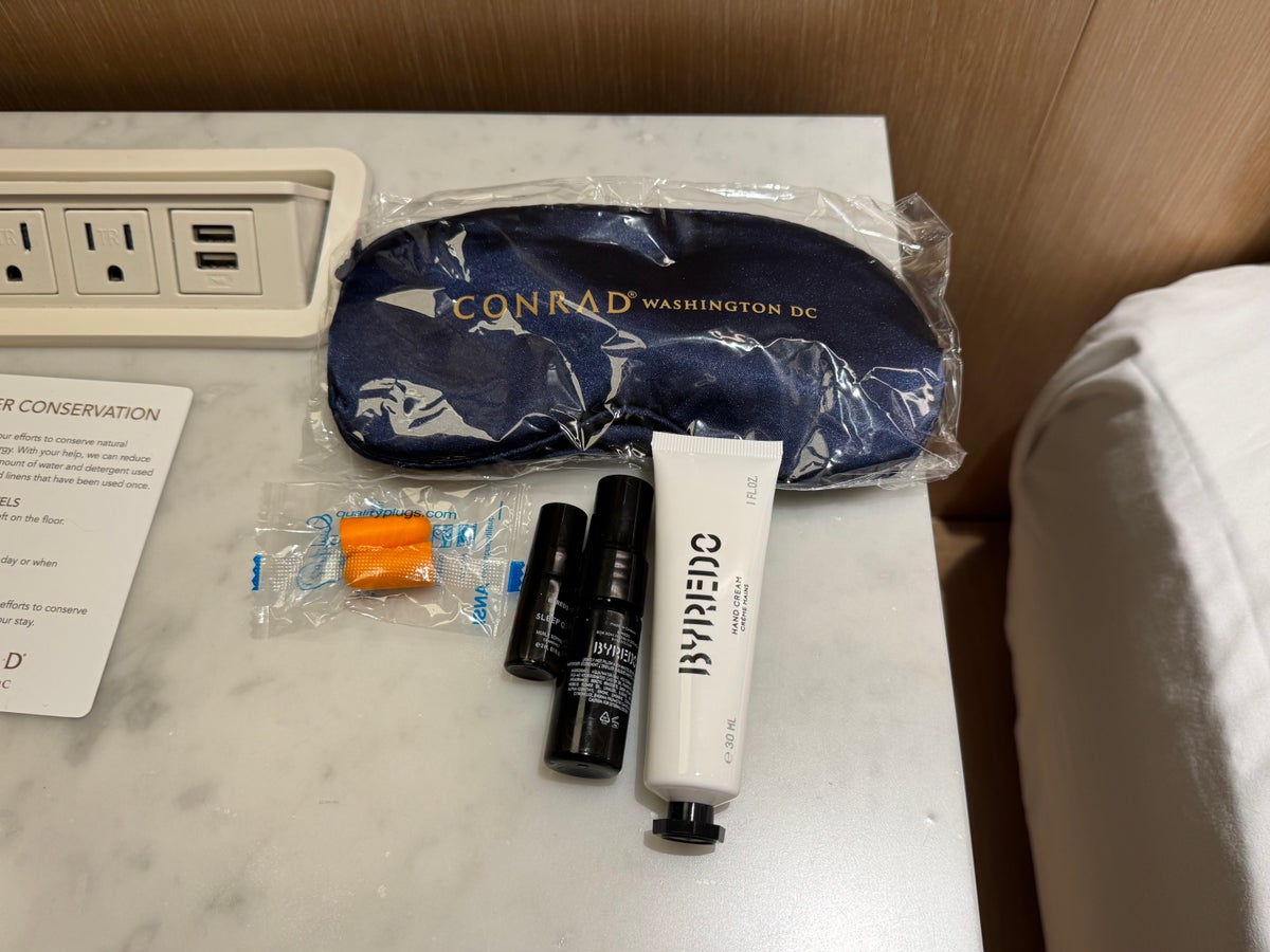 Conrad Washington DC Sleep Amenities
