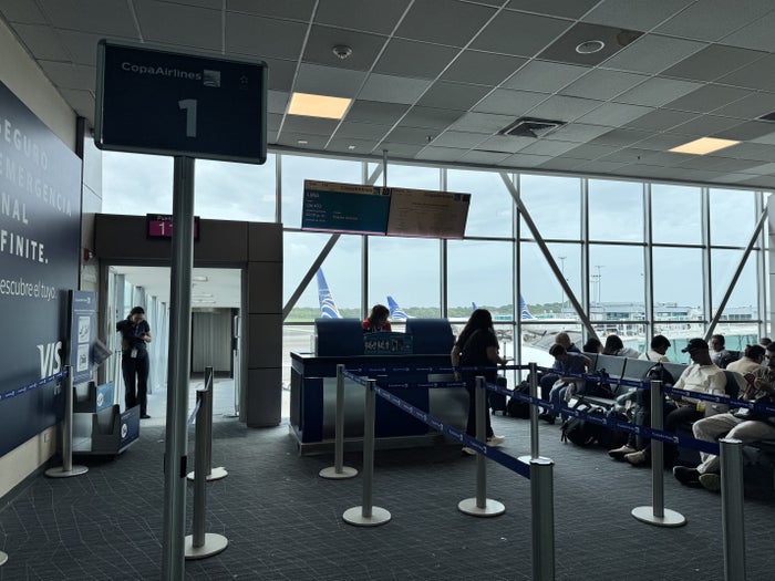 Copa Airlines B737 8 Economy Boarding Gate