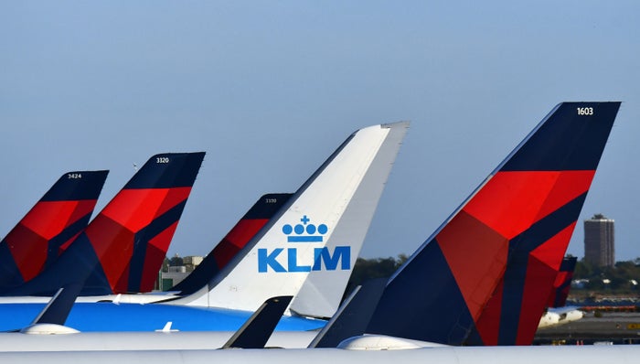 Delta KLM tails JFK Delta KLM tails JFK