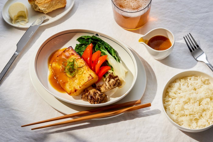 Delta One new era menu Japanese dish
