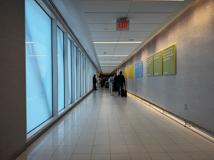 Delta Sky Club ATL Terminal B hallway Delta Sky Club ATL Terminal B hallway