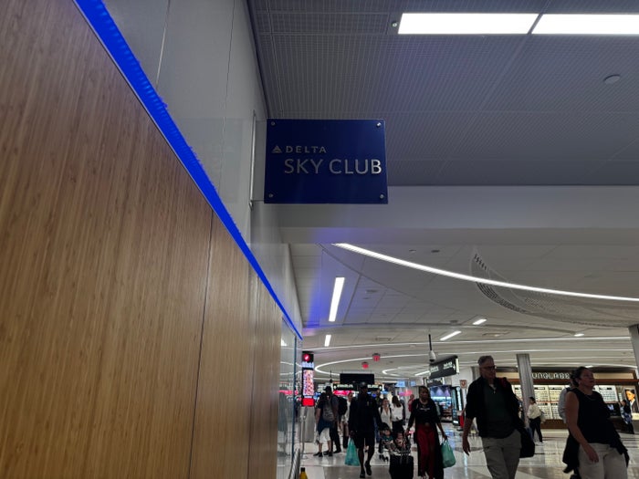 Delta Sky Club ATL Terminal B sign Delta Sky Club ATL Terminal B sign