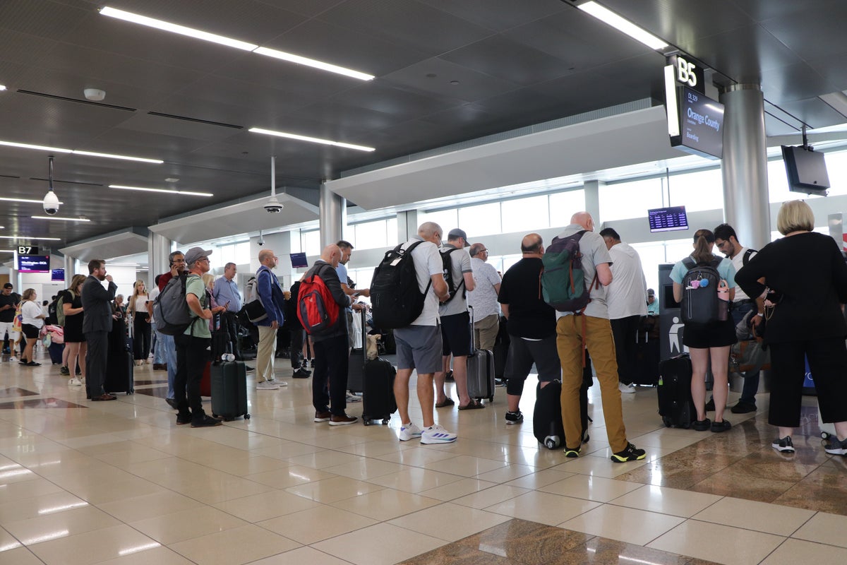 Delta passengers waiting ATL gate