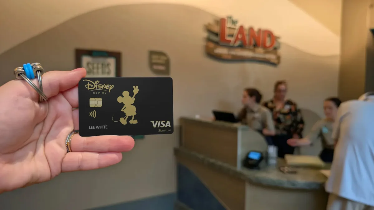 Disney Inspire Visa Card Mickey at park