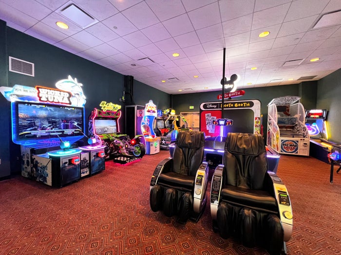 Disney’s Coronado Springs Resort arcade Disney's Coronado Springs Resort arcade