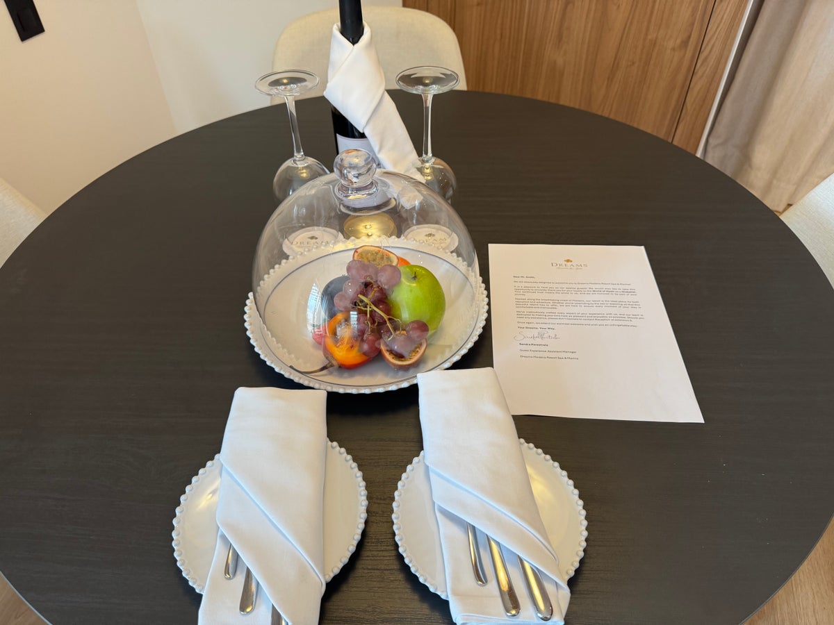 Dreams Madeira Hyatt All Inclusive suite kitchen table