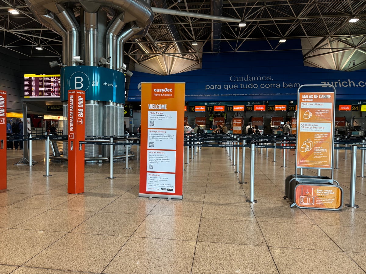 EasyJet check in Lisboa LIS