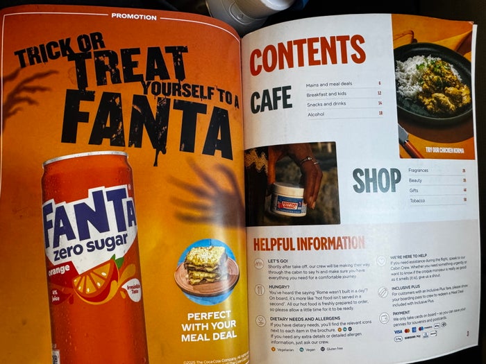 EasyJet shopping magazine information