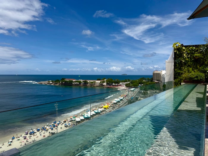 Emiliano Rio rooftop pool view south Emiliano Rio rooftop pool view south