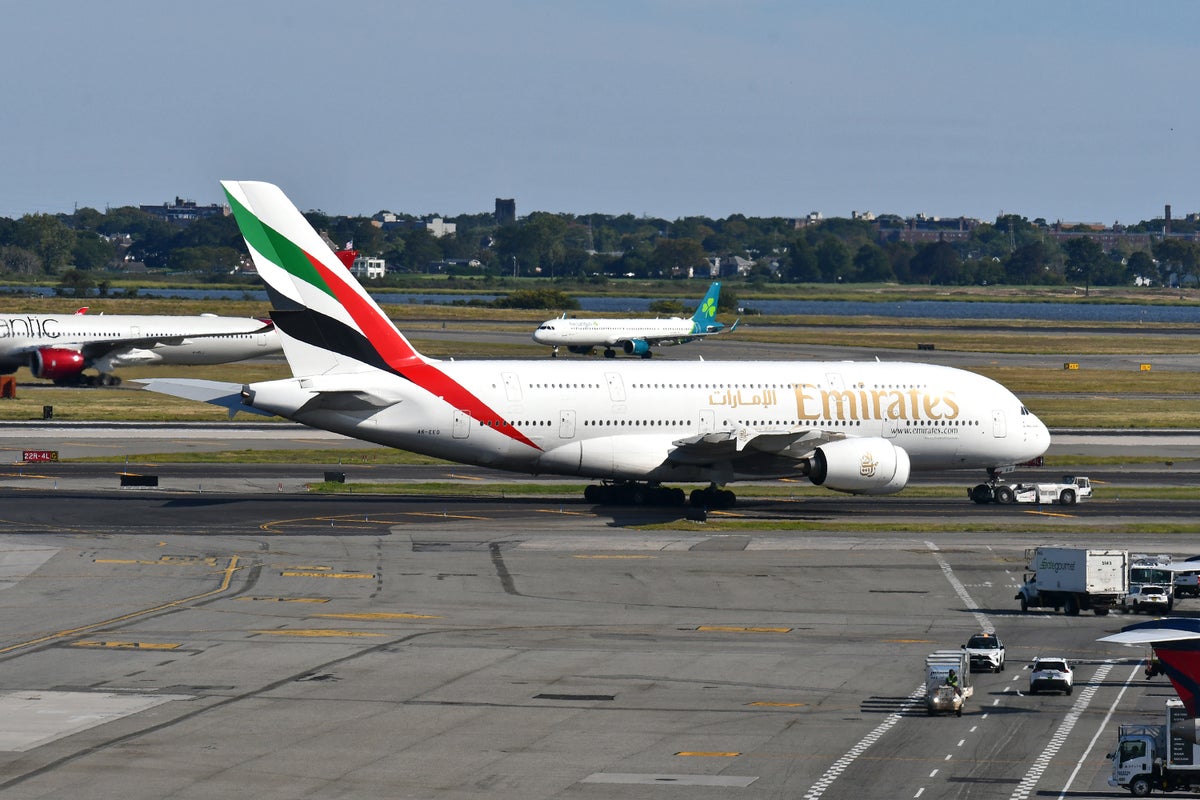 JetBlue and Emirates planes Emirates A380 Aer Lingus Virgin Atlantic JFK