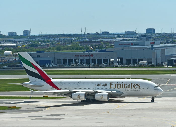 Emirates A380 Air Canada Toronto YYZ