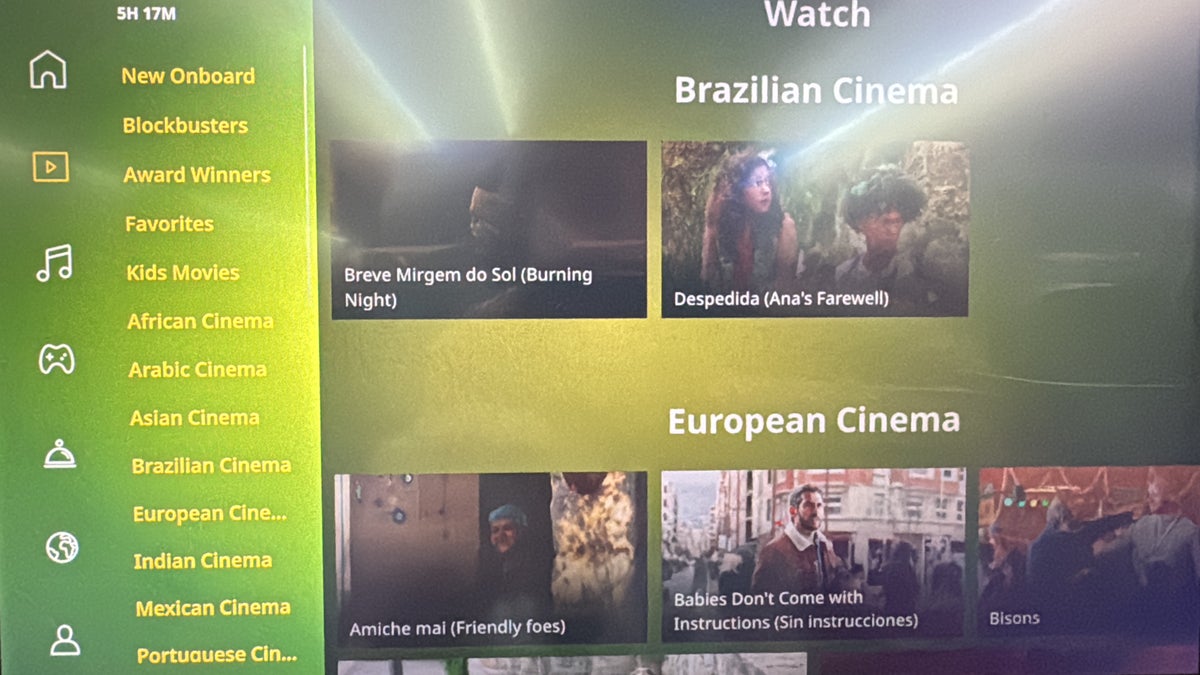Ethiopian Airlines Boeing 787 9 FCO ADD movie options