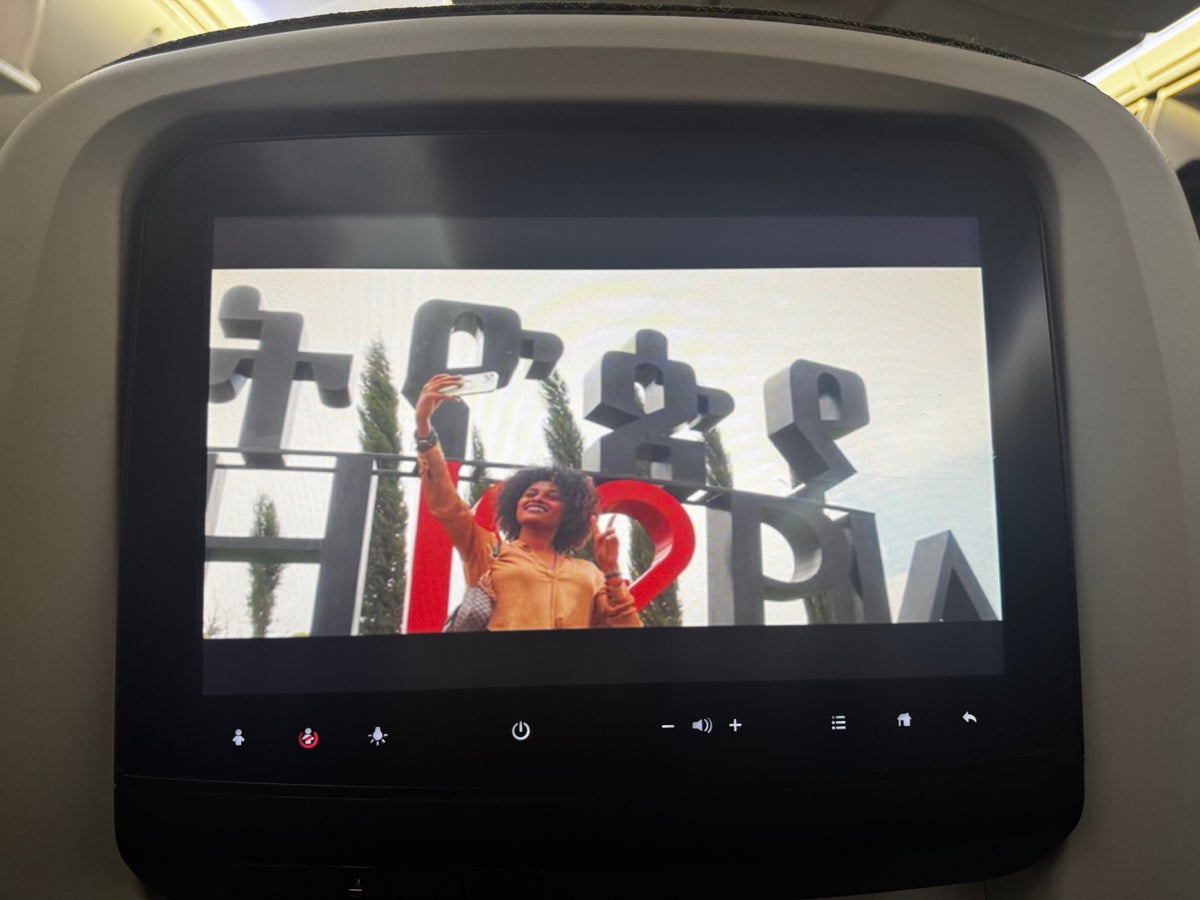 Ethiopian Airlines Boeing 787 9 FCO ADD screen