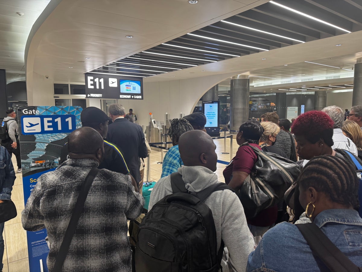 Ethiopian Airlines preboarding FCO ADD