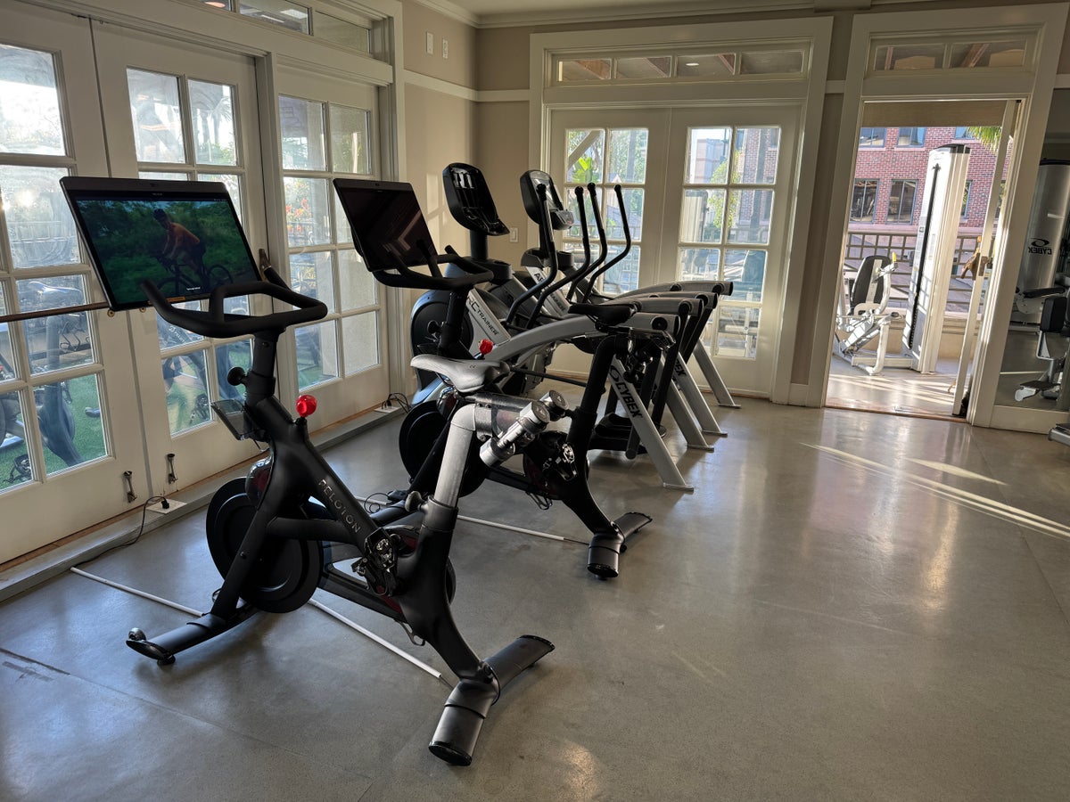 Fairmont Miramar fitness center Peloton