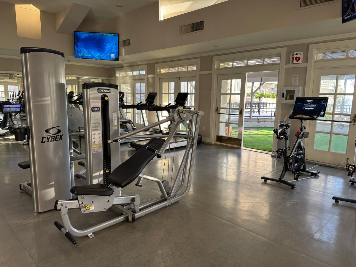 Fairmont Miramar fitness center weights