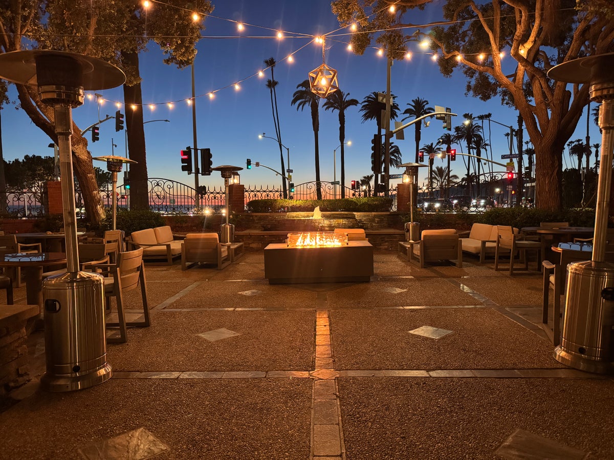 Fairmont Miramar sunset patio