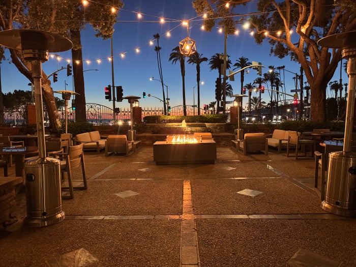 Fairmont Miramar sunset patio