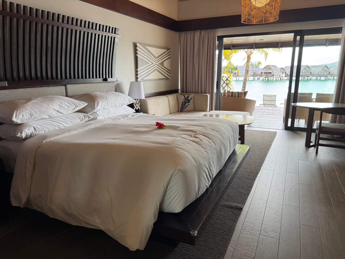 Fiji Marriott Resort Momi Bay duplex lagoon bure bed