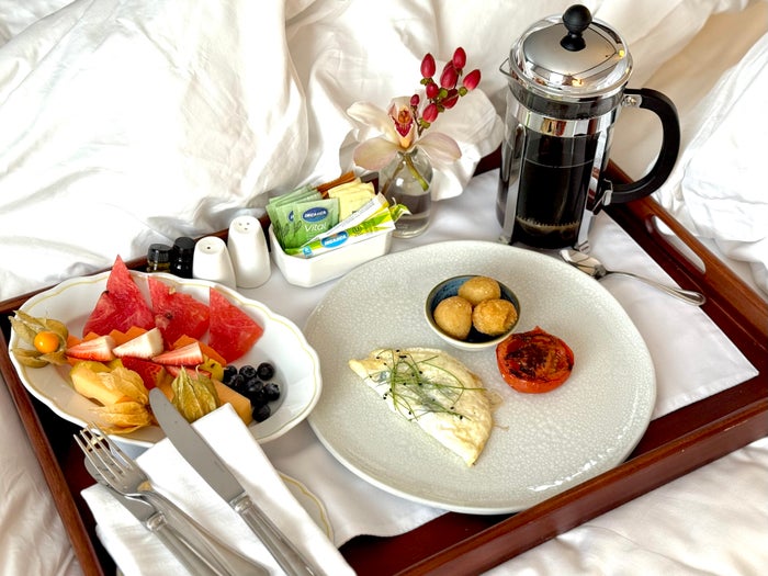 Four Seasons Casa Medina Bogota breakfast in bed Four Seasons Casa Medina Bogota breakfast in bed
