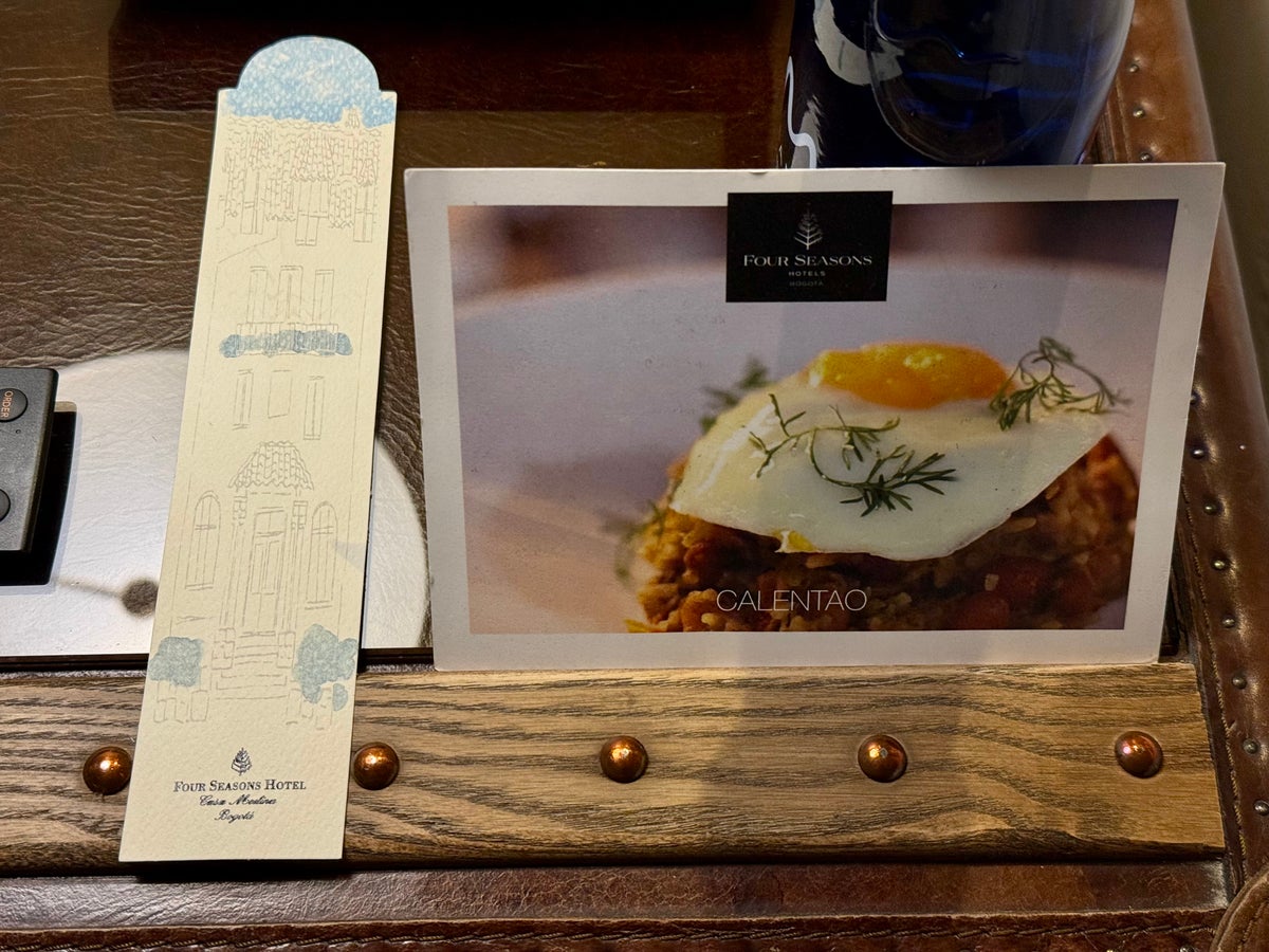 Four Seasons Medina Bogota turndown gifts