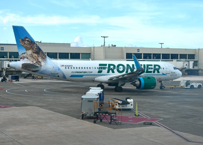 Frontier A320neo Rivero Puerto Rican Crested Toad SJU Frontier A320neo Rivero Puerto Rican Crested Toad SJU