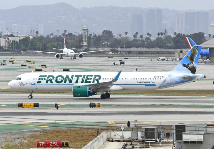 Frontier A321neo Holly the aplomado falcon LAX