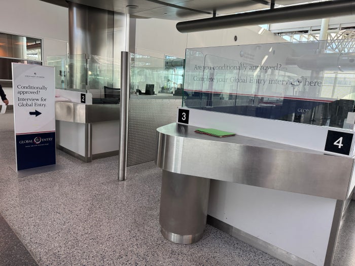 Global Entry kiosks Dallas Fort Worth Global Entry approval signage