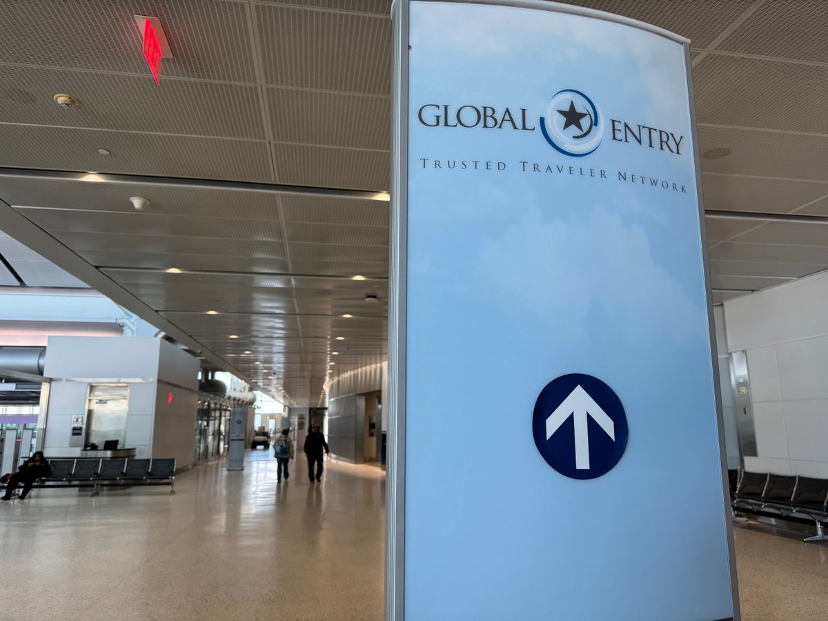 Global Entry signage IAH