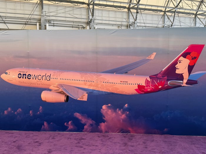 Hawaiian Airlines HNL Event Oneworld Livery Rendering Hawaiian Airlines HNL Event Oneworld Livery Rendering