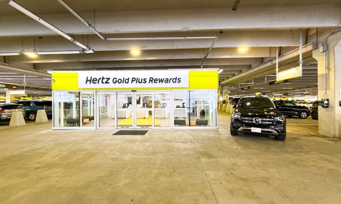 Hertz Gold Plus Office Car Rental Center Boston Airport Image Credit Chris Hassan