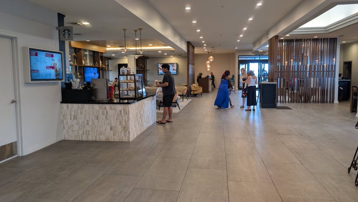 Hilton Galveston Island Resort dining coffee bar and restaurant