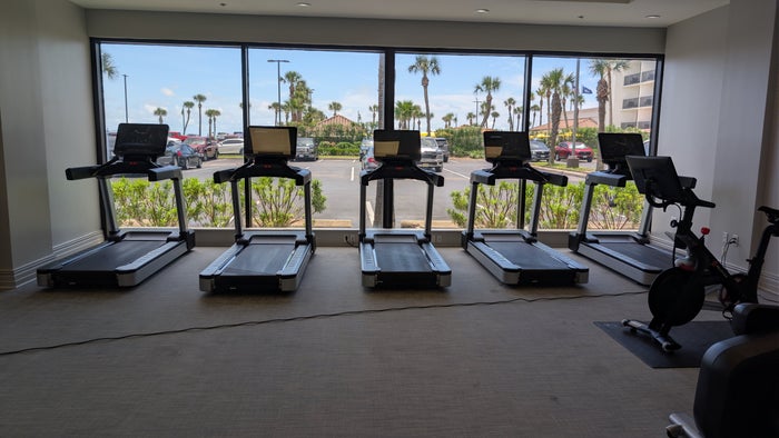 Hilton Galveston Island Resort fitness center cardio