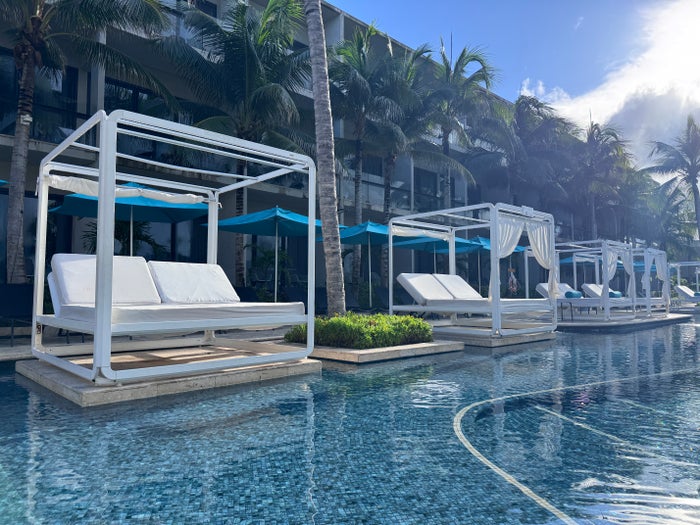 Hilton Tulum Enclave pool beds
