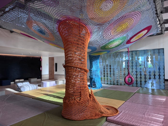 Hilton Tulum kids club knit structure
