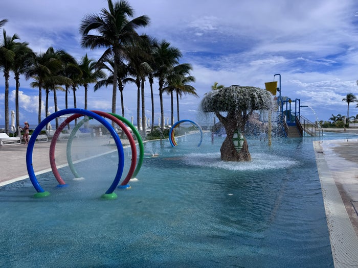 Hilton Tulum kids pool splashpad