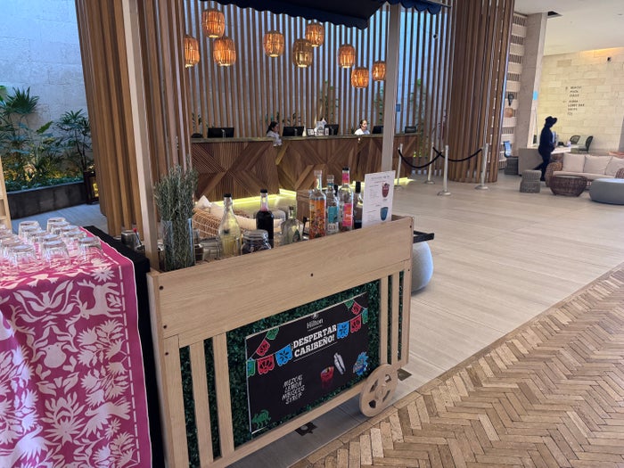 Hilton Tulum welcome drink