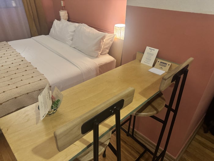 Hotel San Fernando Bunkhouse Bedroom Desk and Bed