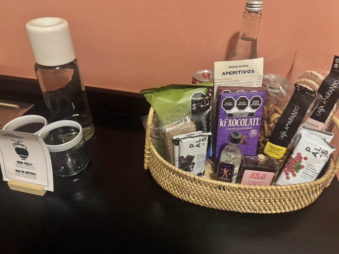Hotel San Fernando Bunkhouse Room Amenity Basket