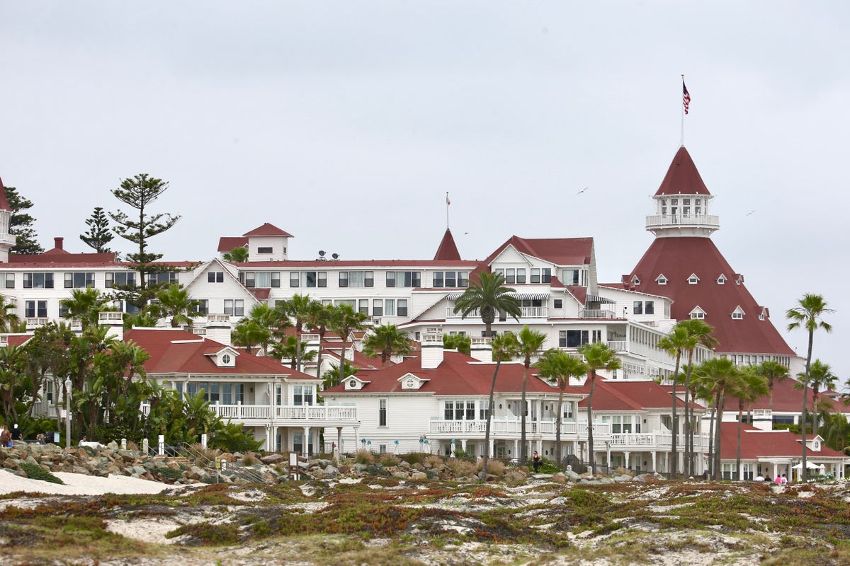 Hotel del Coronado Exterior From Beach Hilton Upgraded Points LLC 3