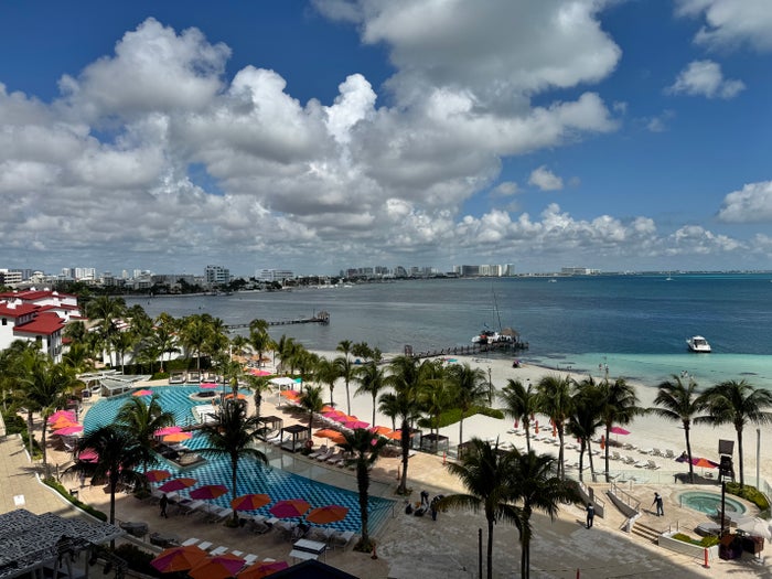 Hyatt Breathless Cancun Soul looking toward Canun hotel zone Hyatt Breathless Cancun Soul looking toward Canun hotel zone