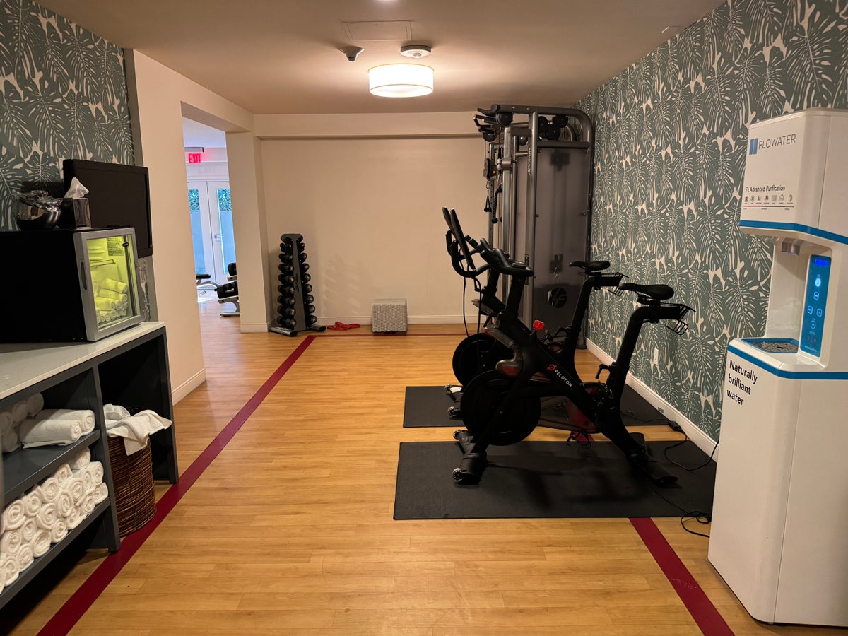 Hyatt Centric Delfina Santa Monica Peloton water